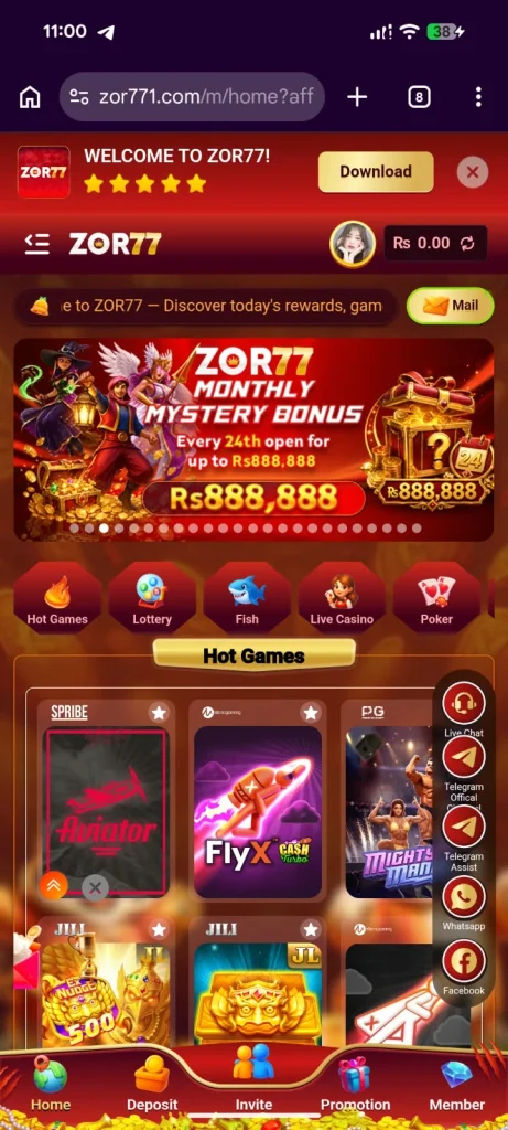 ZOR77 game